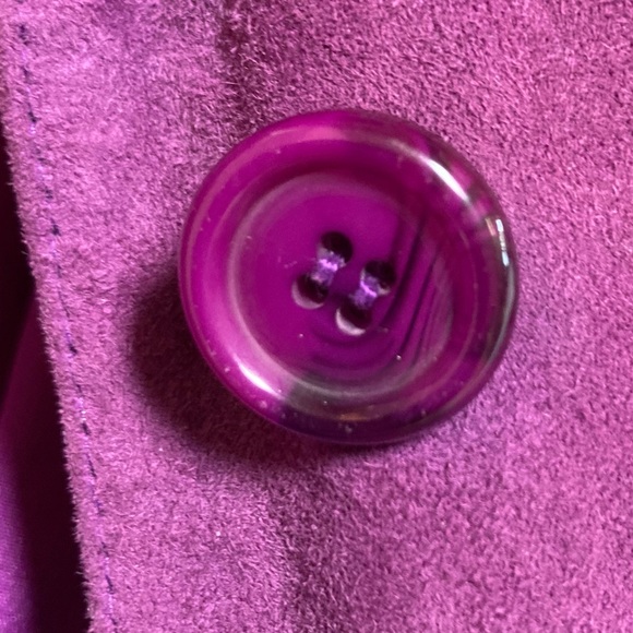 Perfectly Purple Suede Dress Coat - Picture 5 of 8